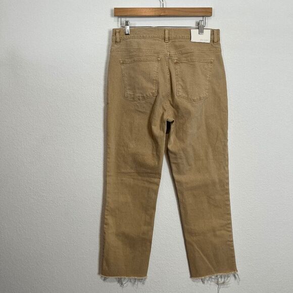 DL1961 Sand Denim High Rise Vintage Ankle Raw Hem Jeans Women's Size 29 - Picture 4 of 7